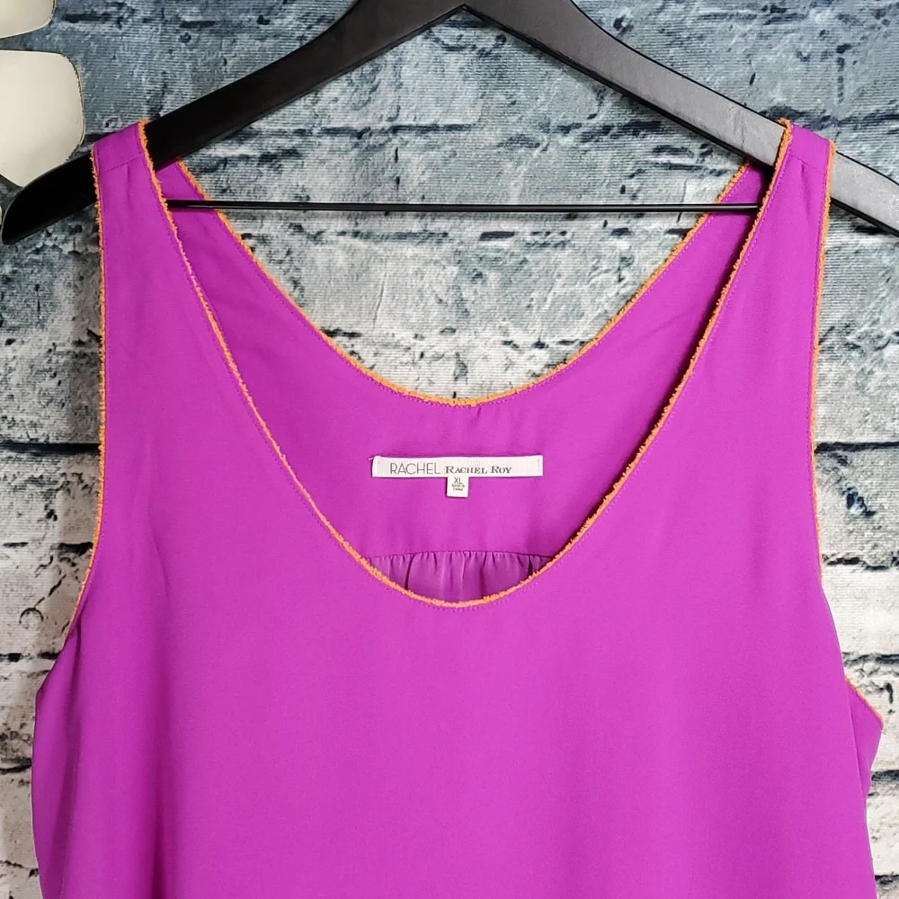 RACHEL Rachel Roy | Layered Ethereal Fairycore Purple Camisole Tank Top - Picture 5 of 10